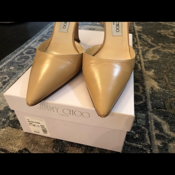 Jimmy Choo Gold Heels - Picture 7 of 12